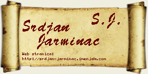 Srđan Jarminac vizit kartica